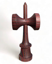 Load image into Gallery viewer, ZOBEN KEN: “Royal” Red/Orange/Grey Spectraply - Birch